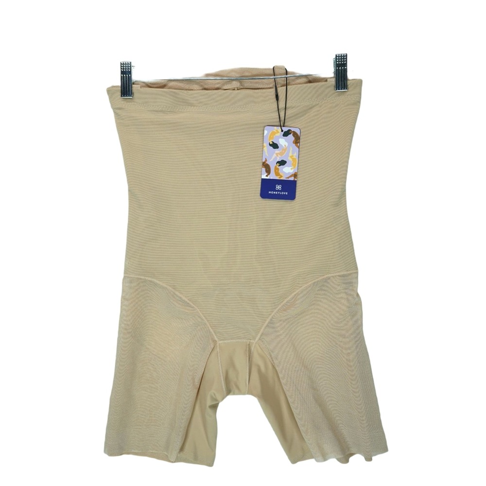 NWT Honeylove Women's Large Nude Superpower‎ Shorts All over Scult Shapewear